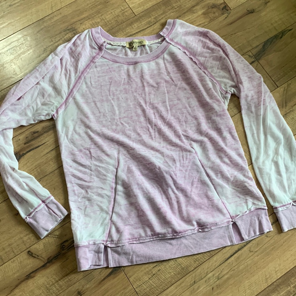 Light purple burnout sweater L